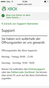 Eigenwijs flexibel erven Xbox Support Öffnungszeiten
